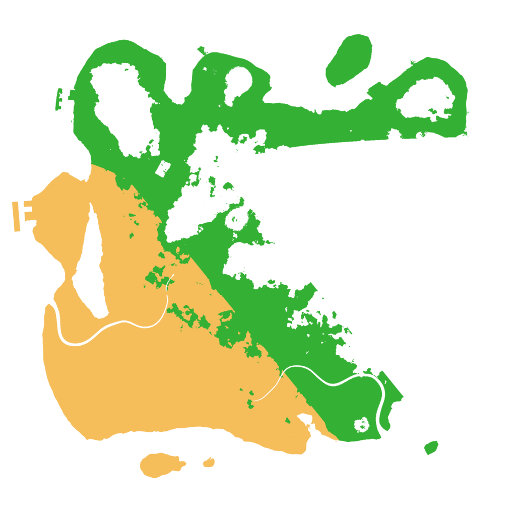 Biome Rust Map: Procedural Map, Size: 3500, Seed: 26841504