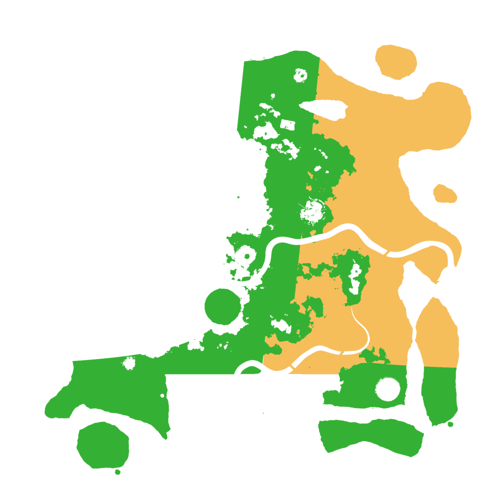 Biome Rust Map: Procedural Map, Size: 3696, Seed: 32584