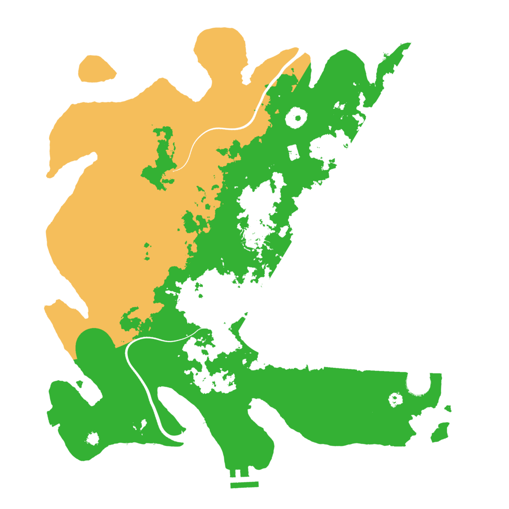Biome Rust Map: Procedural Map, Size: 3650, Seed: 1943330545