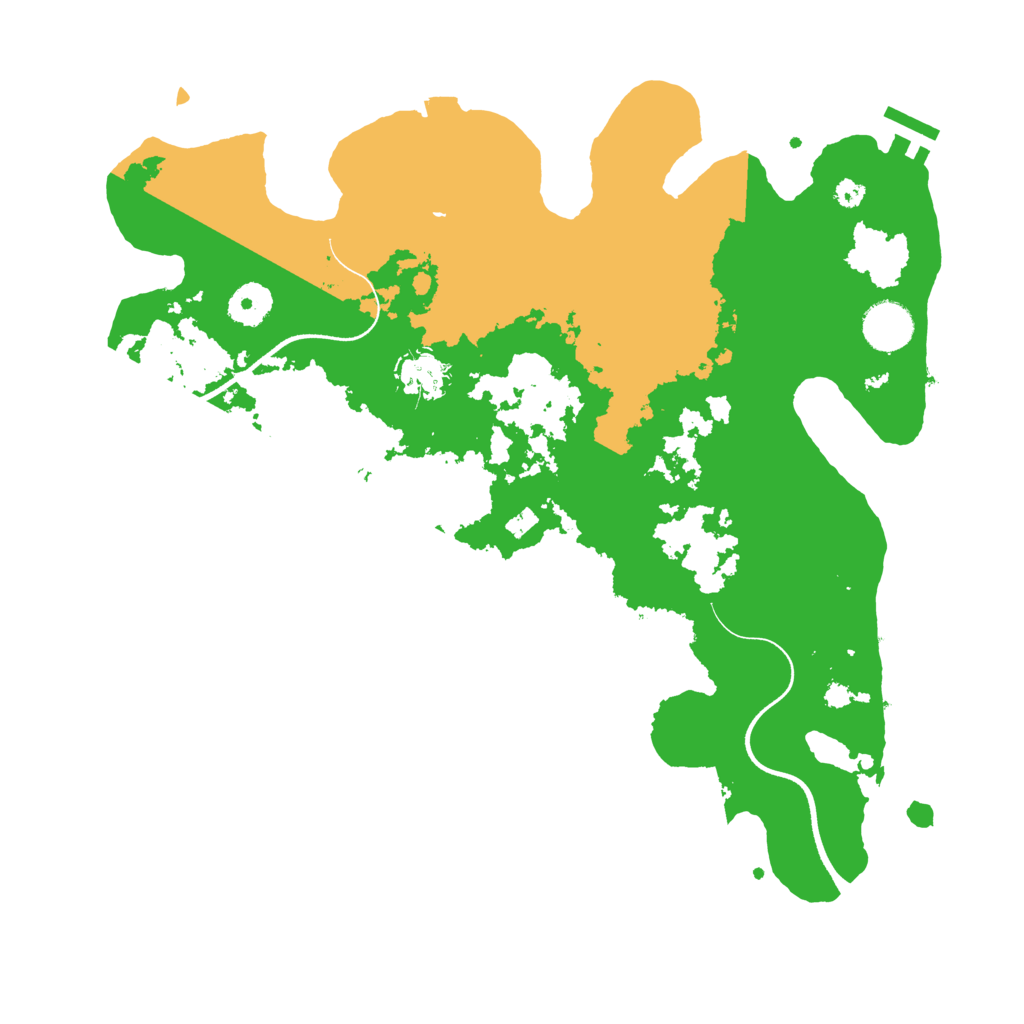 Biome Rust Map: Procedural Map, Size: 3600, Seed: 19395191