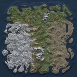 Thumbnail Rust Map: Procedural Map, Size: 6000, Seed: 2112342789, 19 Monuments