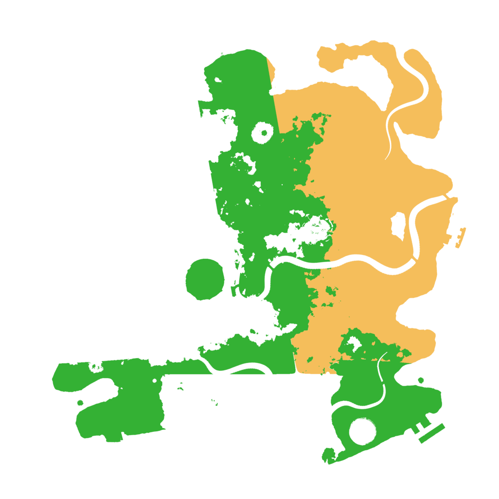 Biome Rust Map: Procedural Map, Size: 3500, Seed: 375789967