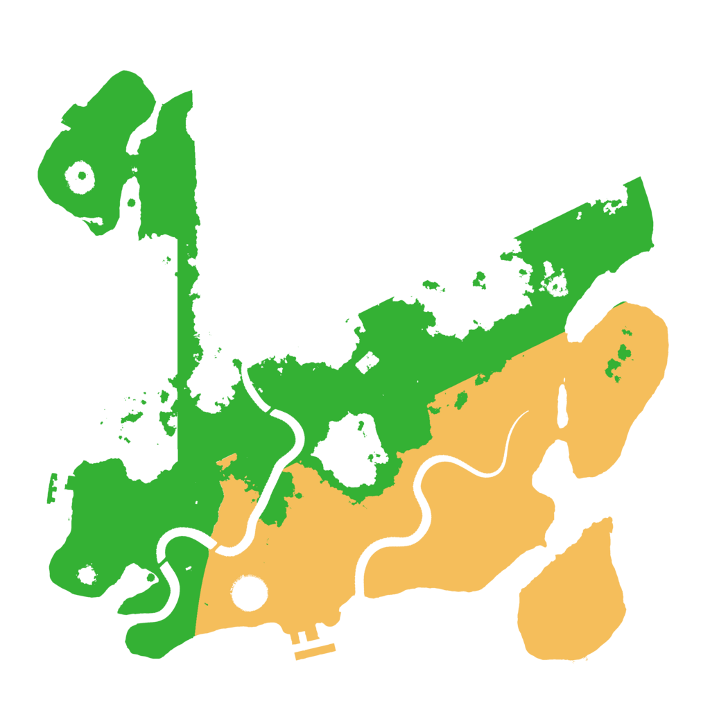 Biome Rust Map: Procedural Map, Size: 3500, Seed: 2074584356