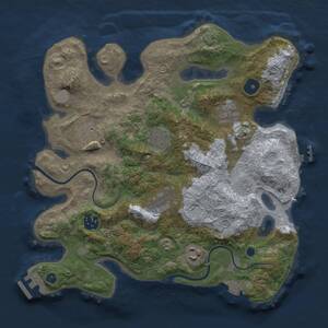 Thumbnail Rust Map: Procedural Map, Size: 3200, Seed: 404771848, 12 Monuments