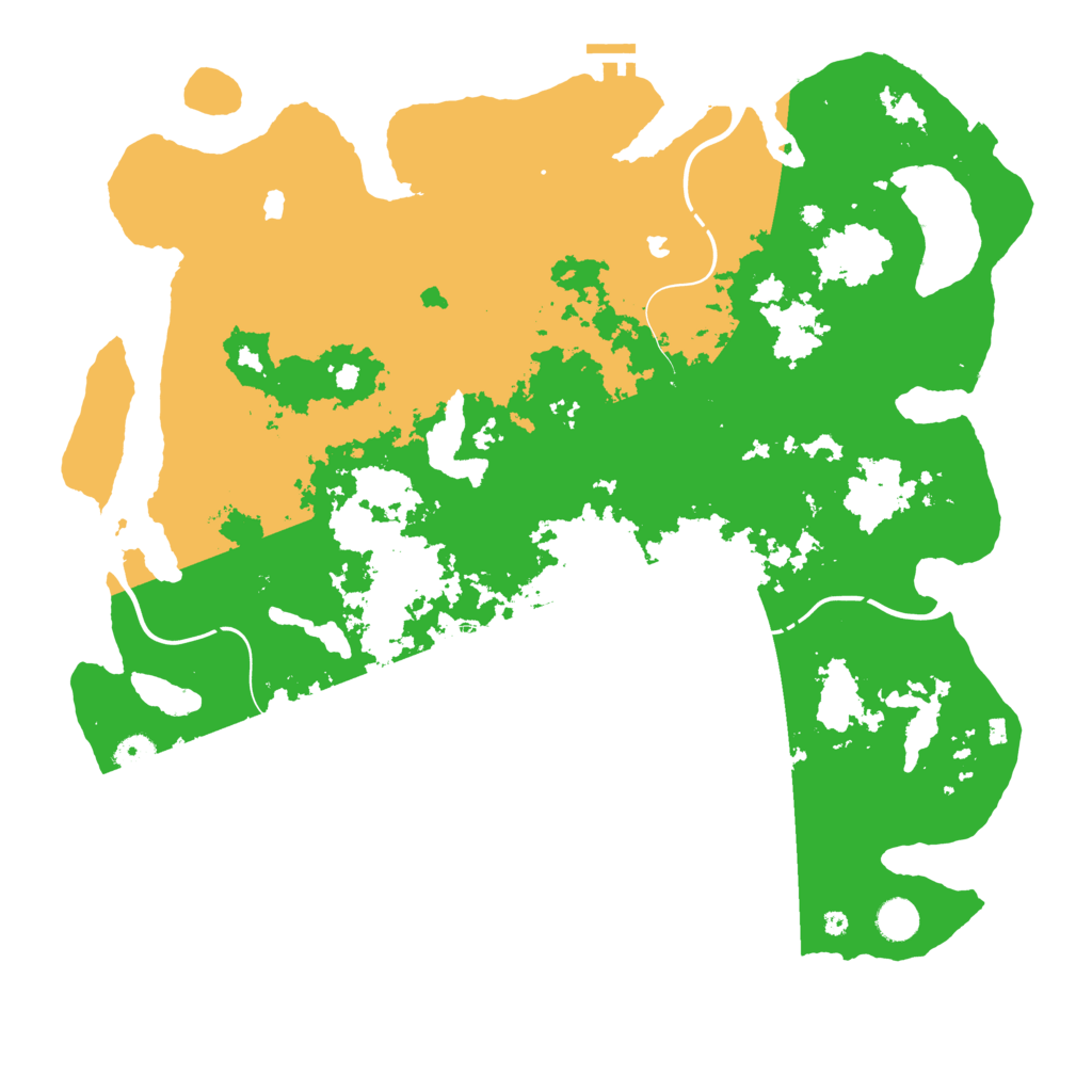 Biome Rust Map: Procedural Map, Size: 4500, Seed: 138255542