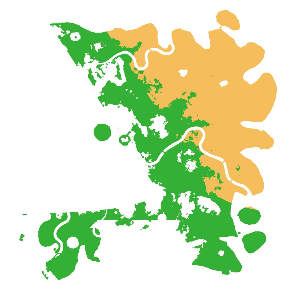 Biome Rust Map: Procedural Map, Size: 4500, Seed: 145