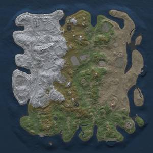 Thumbnail Rust Map: Procedural Map, Size: 4250, Seed: 74918147, 19 Monuments