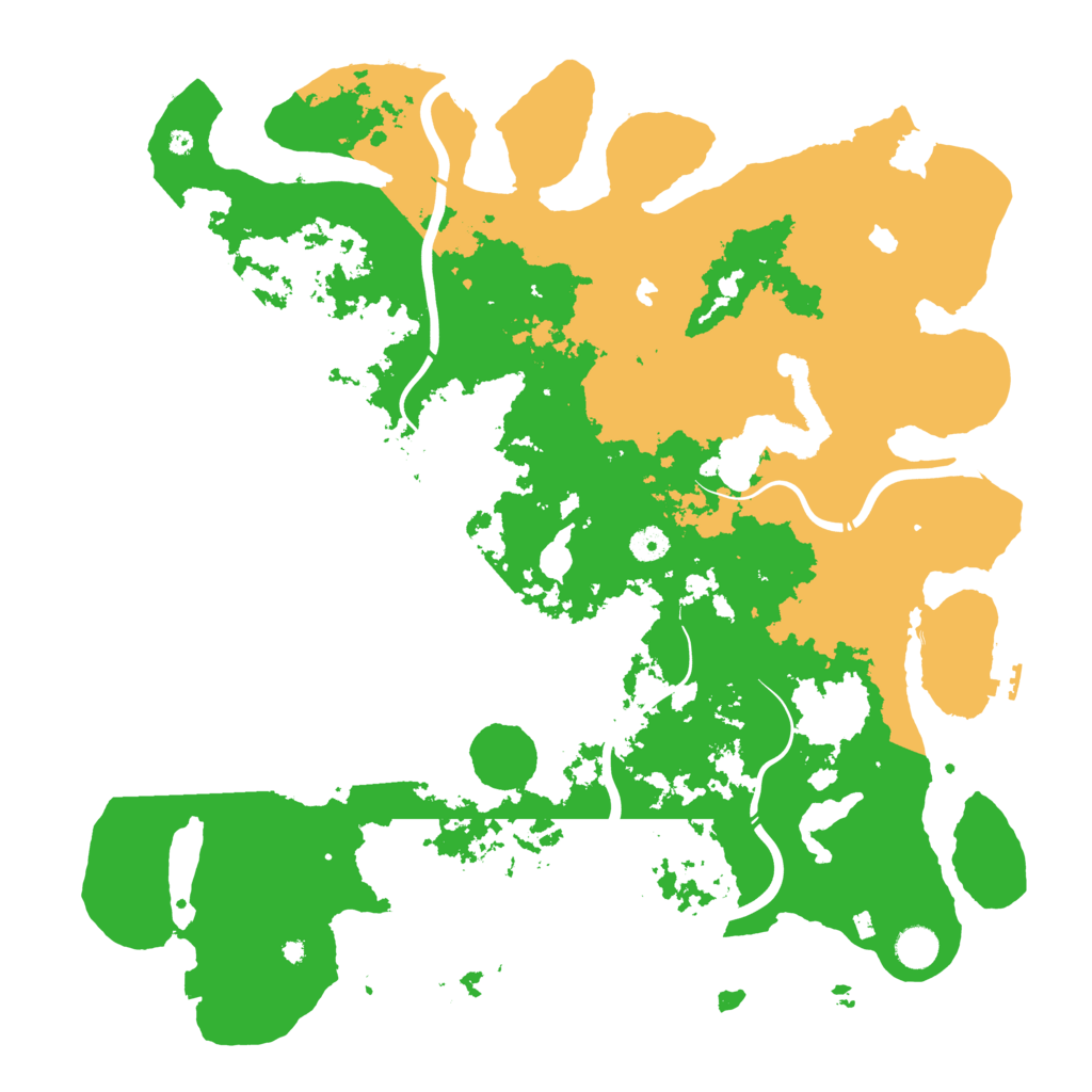 Biome Rust Map: Procedural Map, Size: 4500, Seed: 1495292411