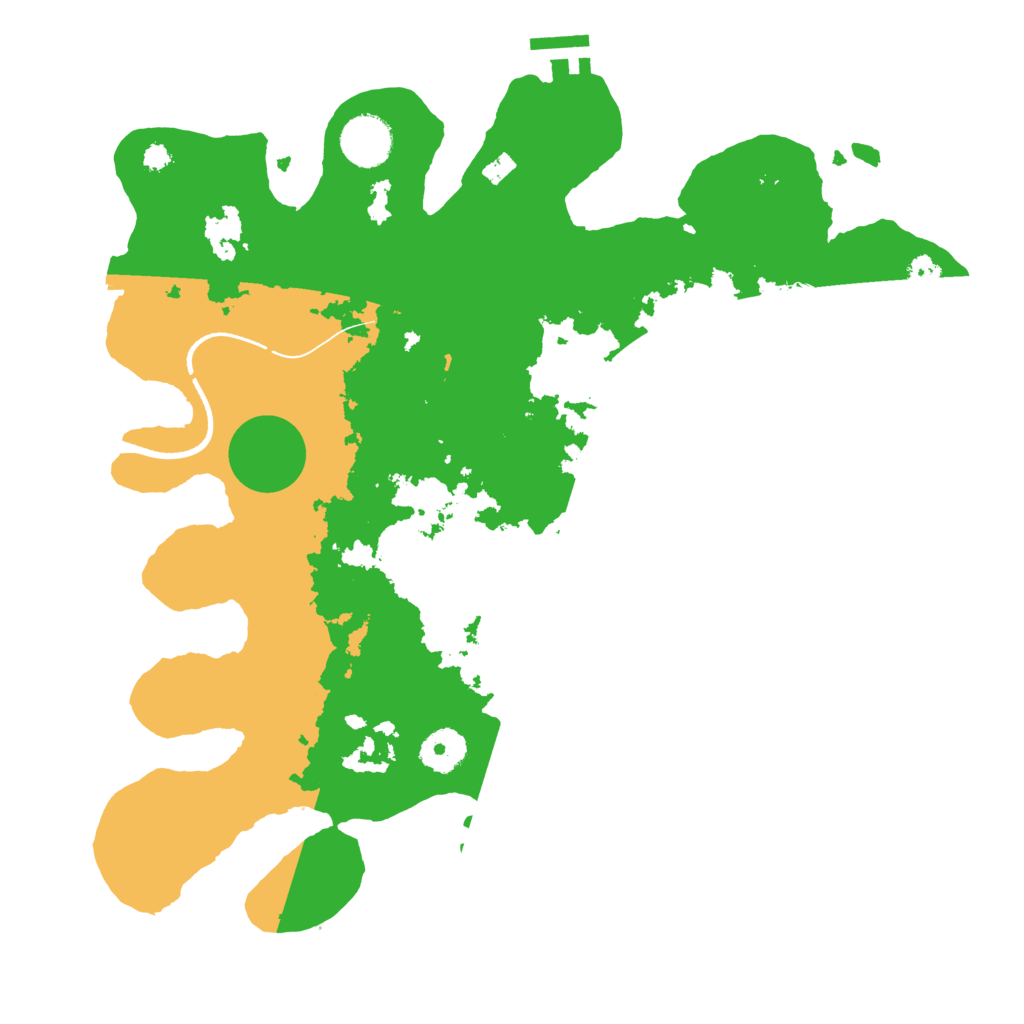 Biome Rust Map: Procedural Map, Size: 3500, Seed: 609159768