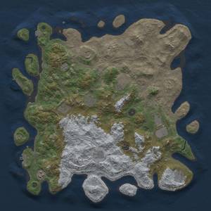 Thumbnail Rust Map: Procedural Map, Size: 4500, Seed: 1068220778, 19 Monuments