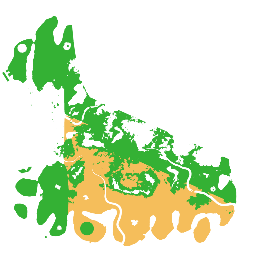 Biome Rust Map: Procedural Map, Size: 5000, Seed: 6970