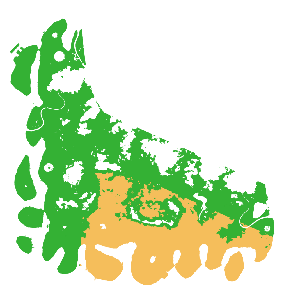 Biome Rust Map: Procedural Map, Size: 5000, Seed: 6970