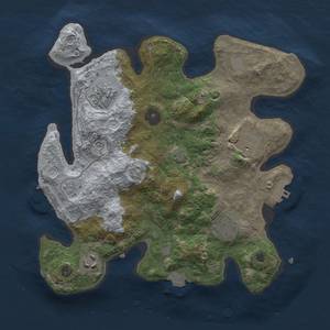 Thumbnail Rust Map: Procedural Map, Size: 3000, Seed: 1072798062, 12 Monuments