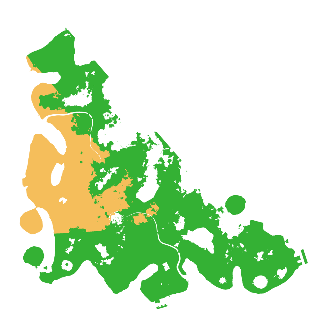Biome Rust Map: Procedural Map, Size: 4400, Seed: 214150962