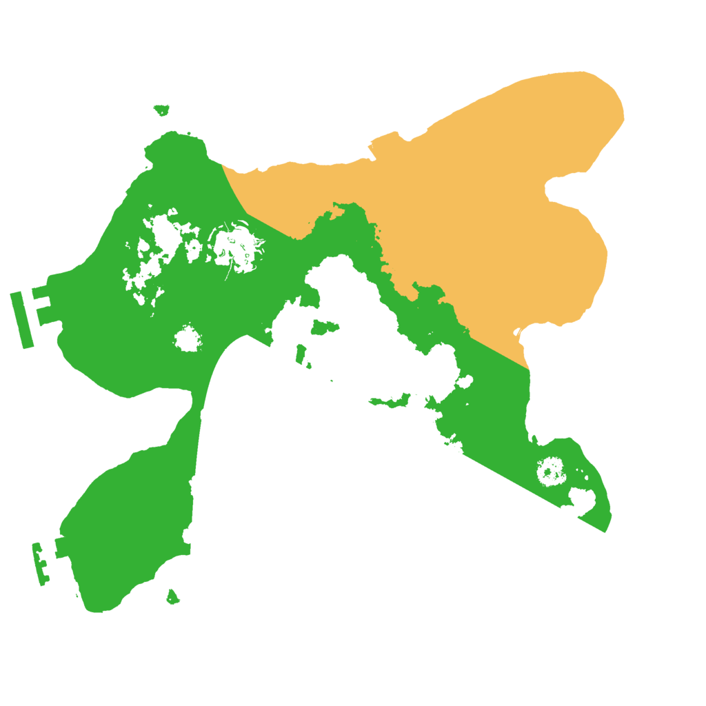 Biome Rust Map: Procedural Map, Size: 2500, Seed: 10983