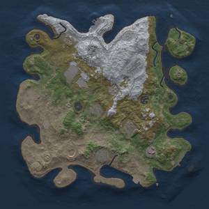 Thumbnail Rust Map: Procedural Map, Size: 3700, Seed: 2105145268, 19 Monuments