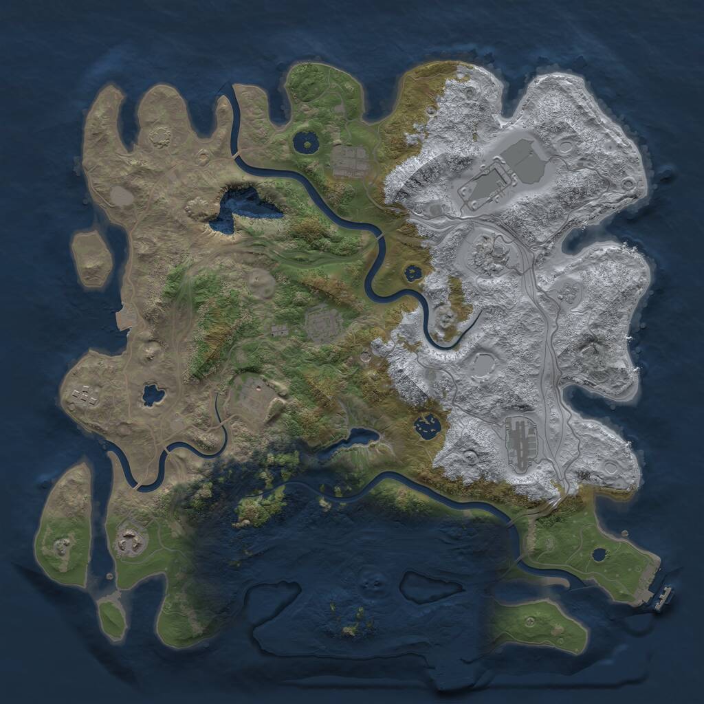 Rust Map: Procedural Map, Size: 4250, Seed: 1771389787, 15 Monuments