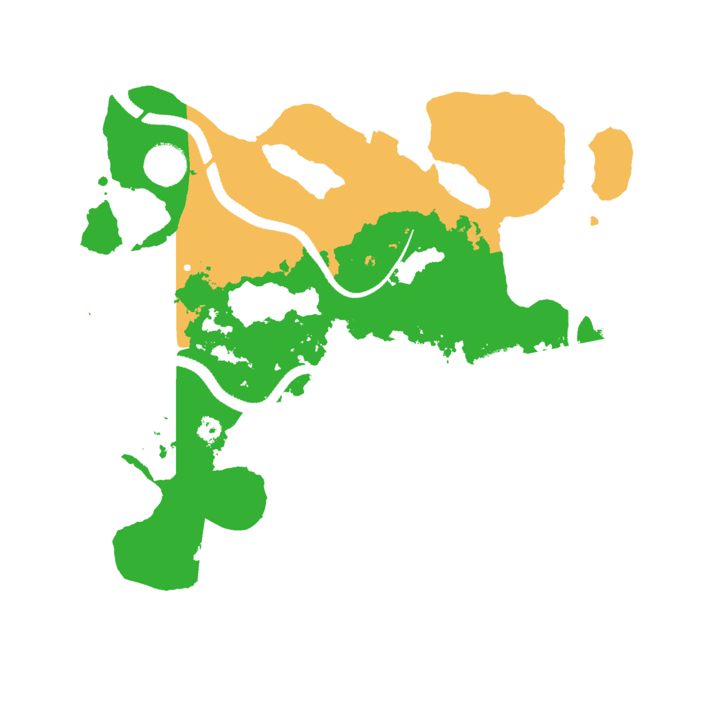 Biome Rust Map: Procedural Map, Size: 3000, Seed: 751795573