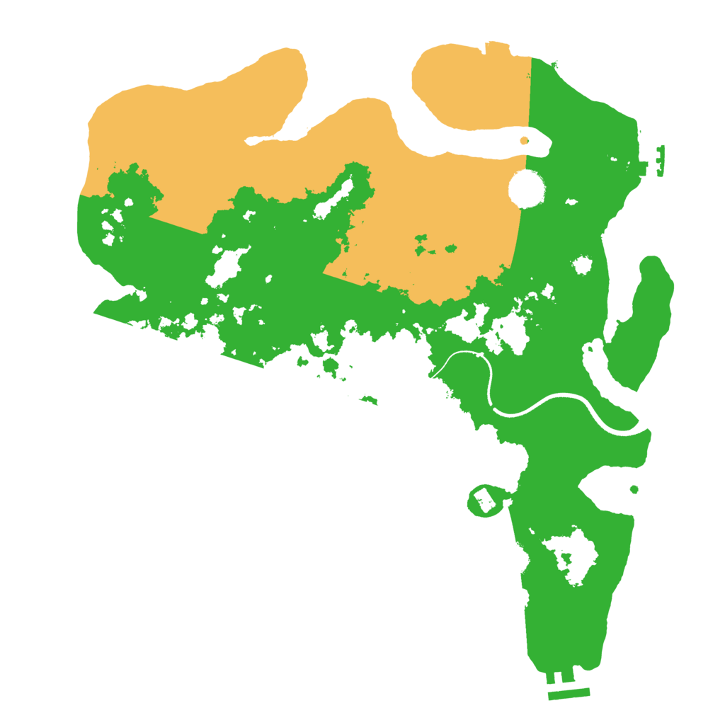 Biome Rust Map: Procedural Map, Size: 3500, Seed: 1252208292