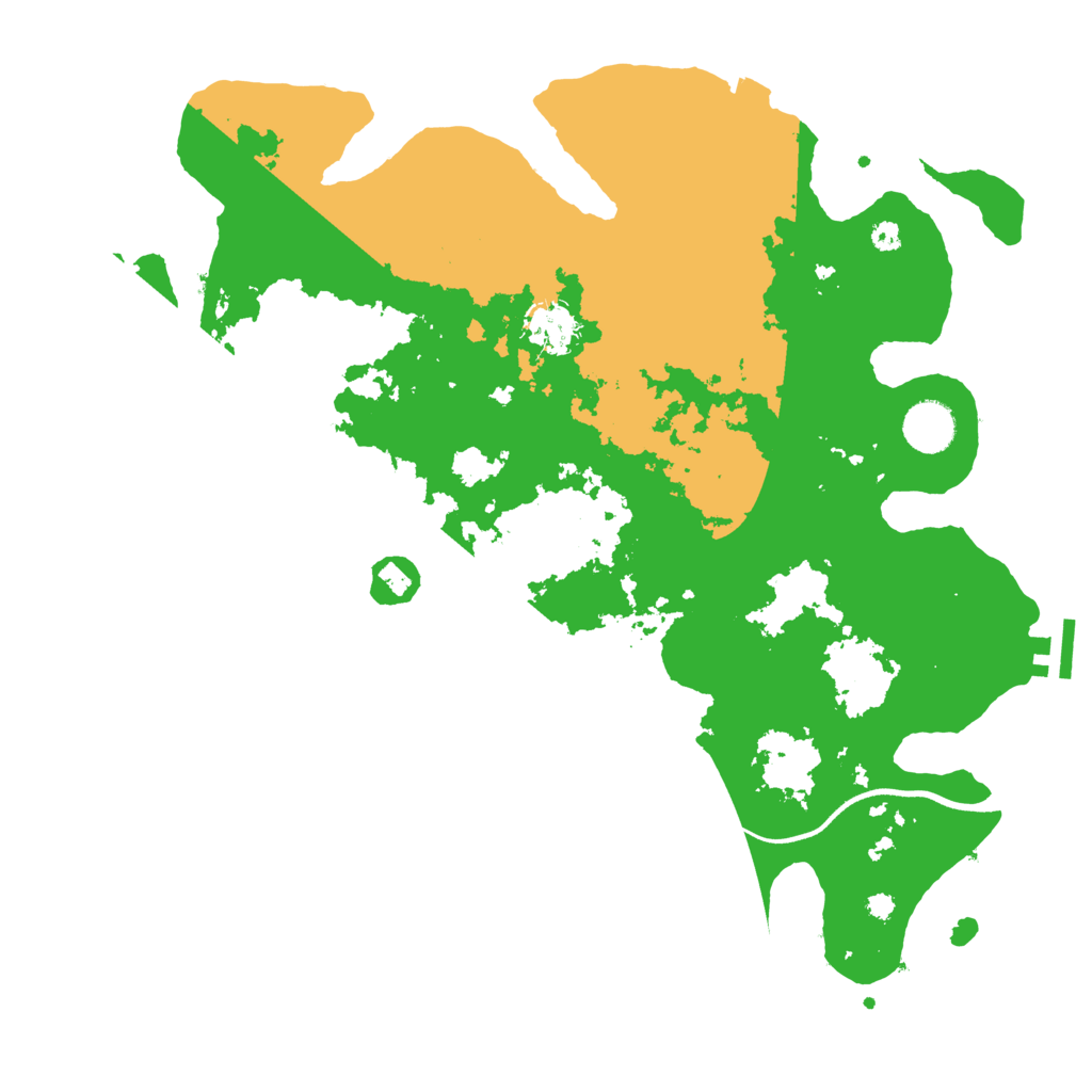 Biome Rust Map: Procedural Map, Size: 3700, Seed: 567525540