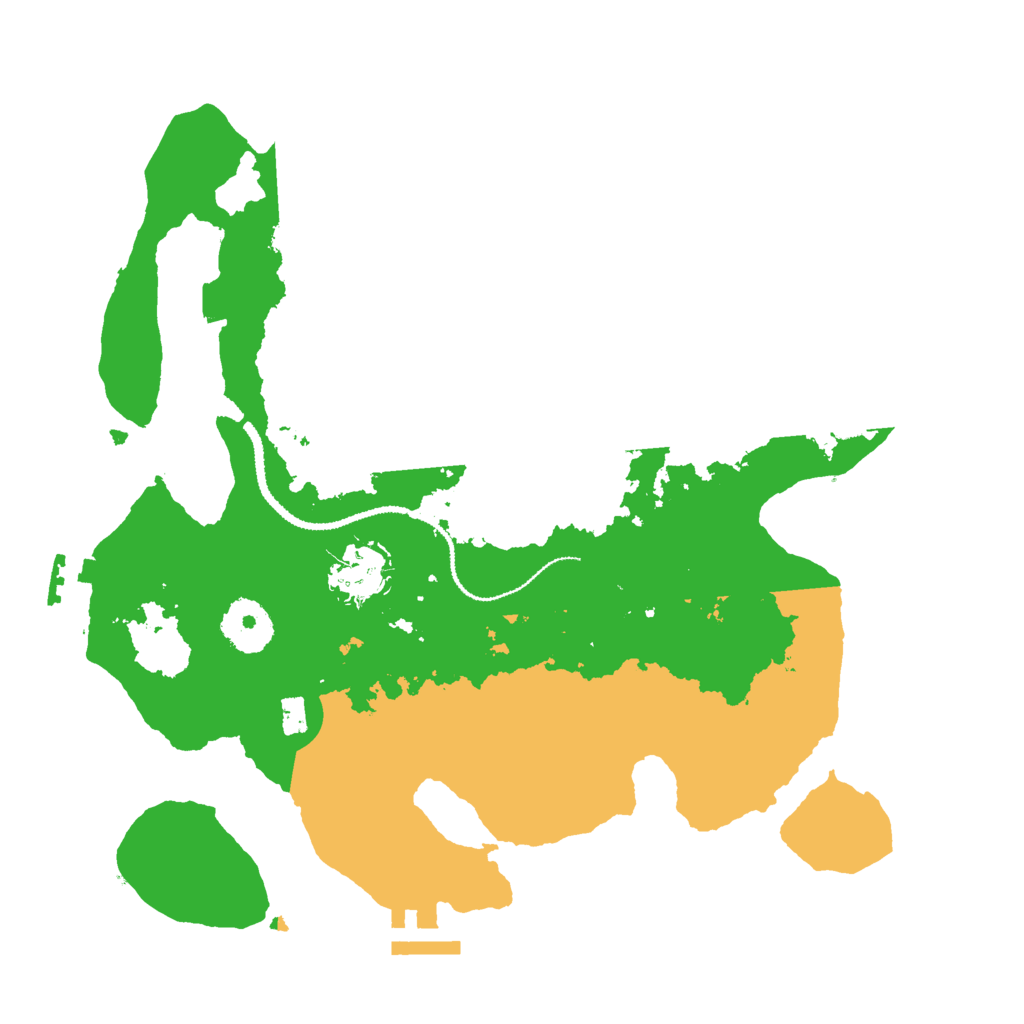 Biome Rust Map: Procedural Map, Size: 3000, Seed: 25628