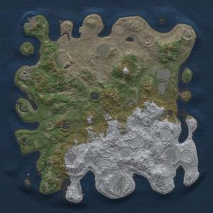 Thumbnail Rust Map: Procedural Map, Size: 4100, Seed: 148769013, 19 Monuments