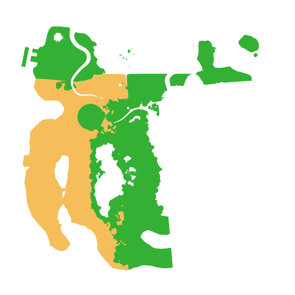 Biome Rust Map: Procedural Map, Size: 3000, Seed: 21651565
