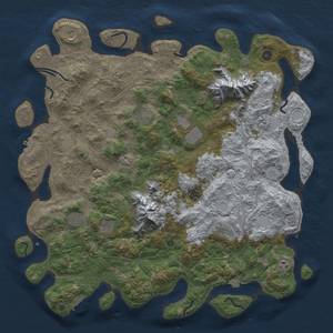 Thumbnail Rust Map: Procedural Map, Size: 5000, Seed: 64812422, 19 Monuments