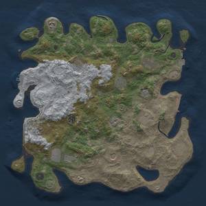 Thumbnail Rust Map: Procedural Map, Size: 4000, Seed: 54978968, 19 Monuments