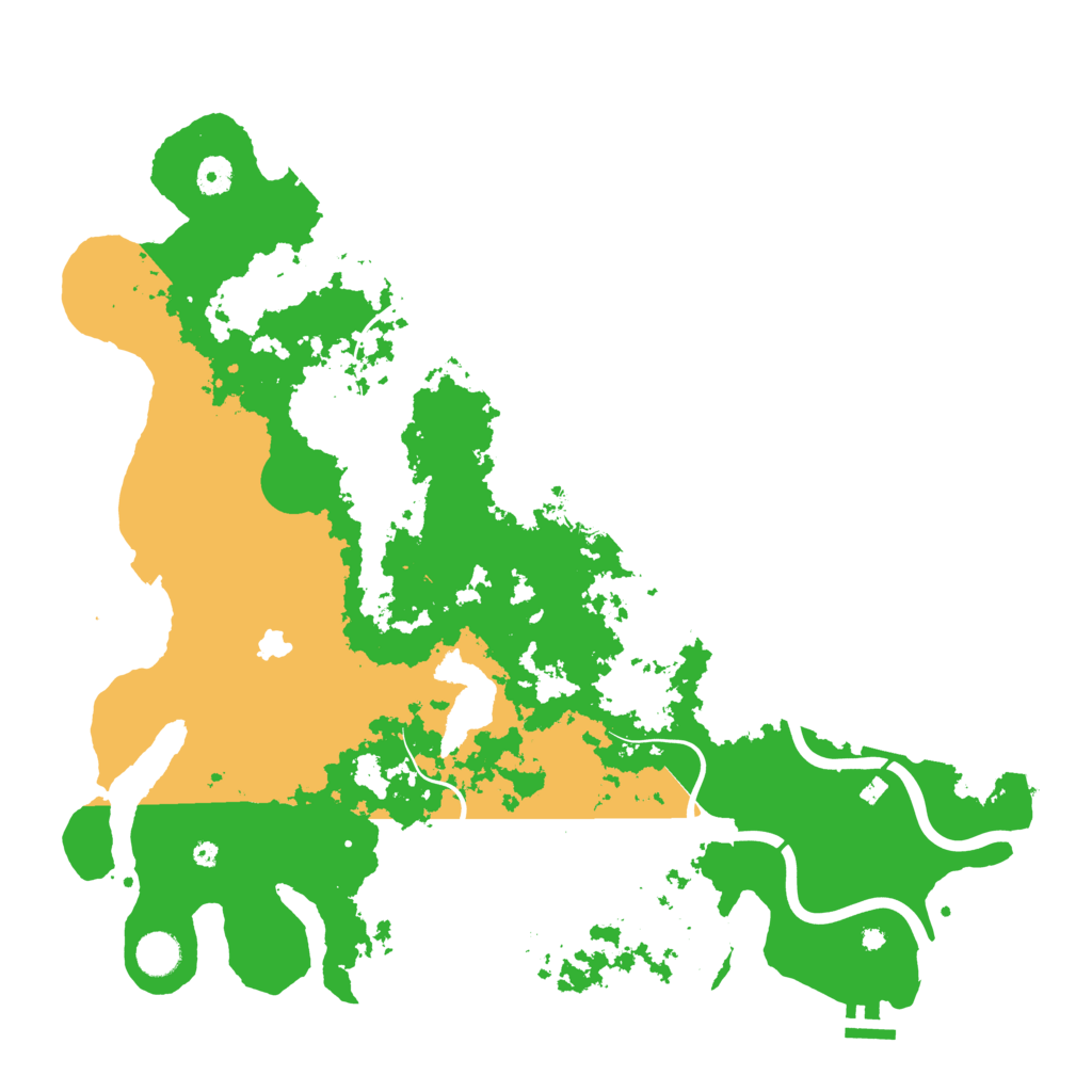 Biome Rust Map: Procedural Map, Size: 4350, Seed: 298905245