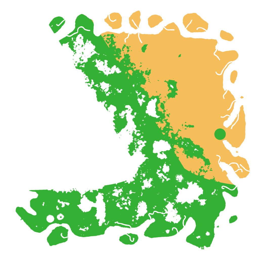 Biome Rust Map: Procedural Map, Size: 6000, Seed: 1299620807