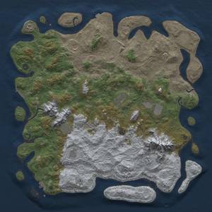 Thumbnail Rust Map: Procedural Map, Size: 5000, Seed: 1527923396, 19 Monuments