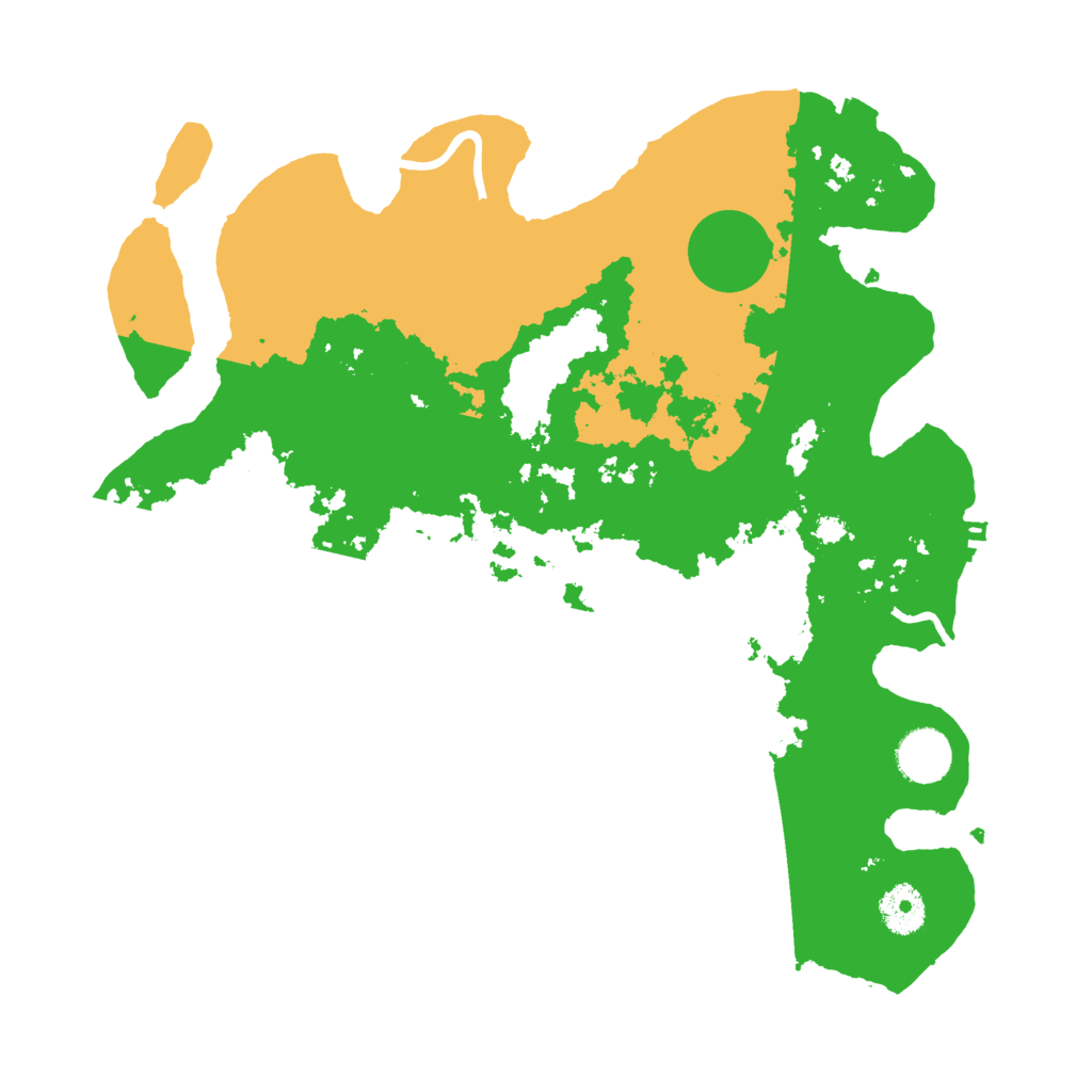 Biome Rust Map: Procedural Map, Size: 3500, Seed: 54820297