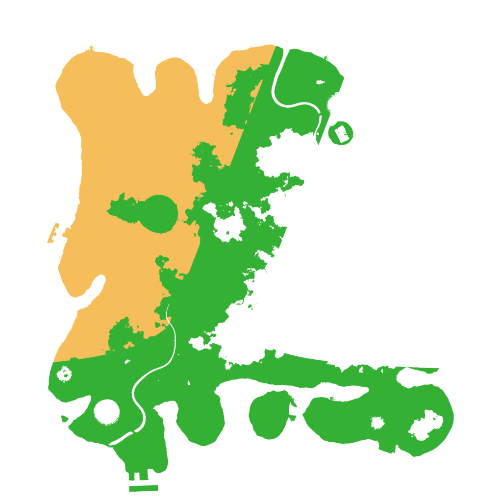 Biome Rust Map: Procedural Map, Size: 3500, Seed: 2554021