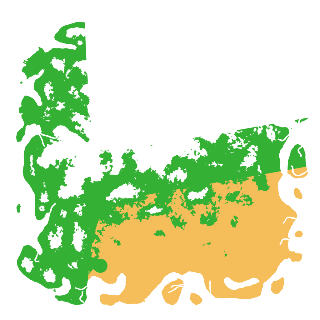 Biome Rust Map: Procedural Map, Size: 6000, Seed: 1157787221