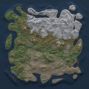 Thumbnail Rust Map: Procedural Map, Size: 4500, Seed: 1008572073, 19 Monuments