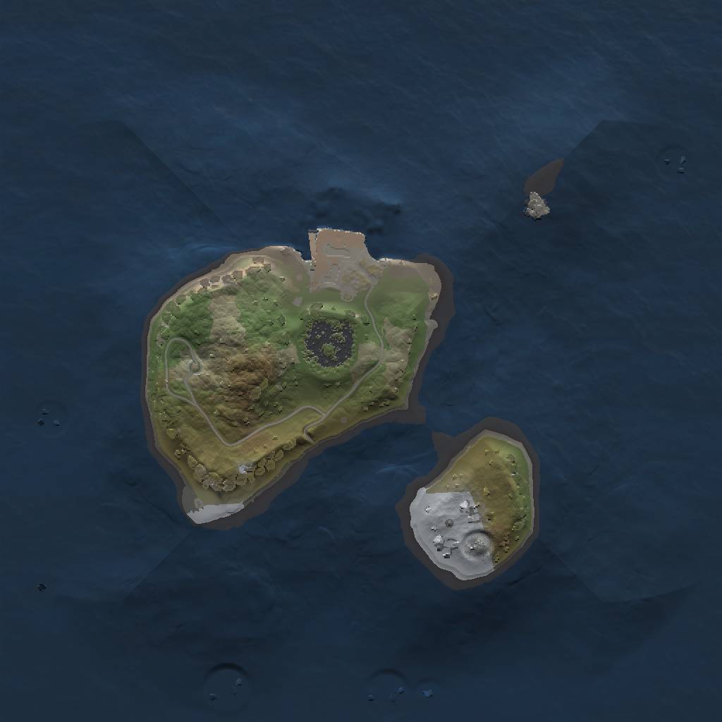 Rust Map: Procedural Map, Size: 1500, Seed: 6554629, 3 Monuments