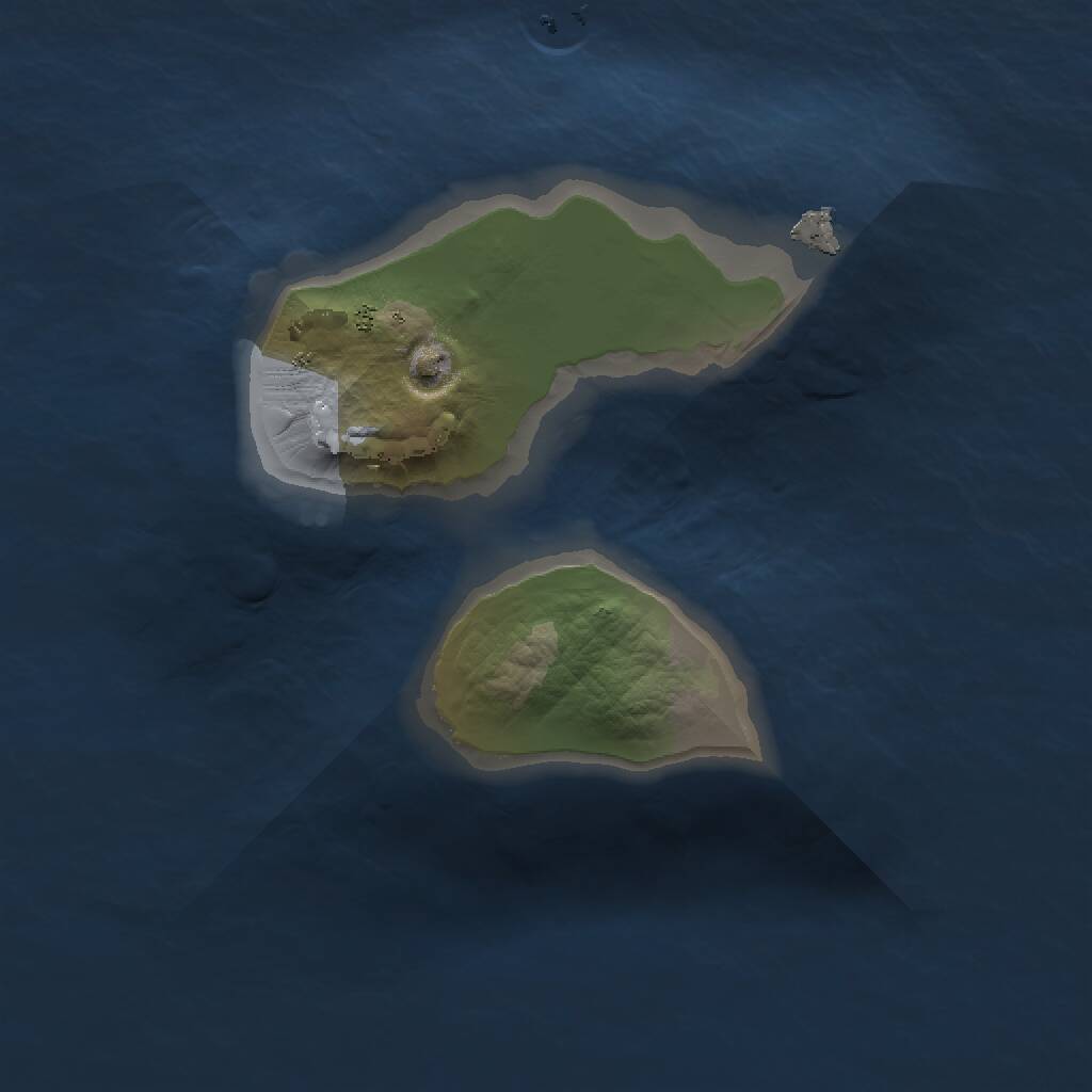 Rust Map: Procedural Map, Size: 1200, Seed: 1934, 1 Monuments