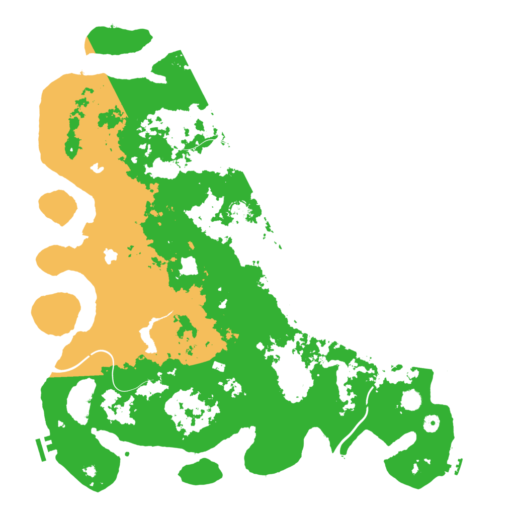 Biome Rust Map: Procedural Map, Size: 4500, Seed: 1863225893
