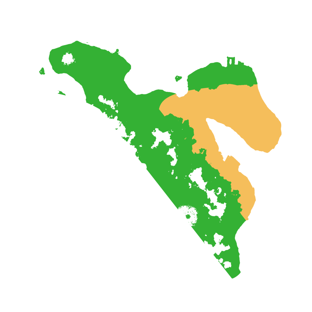Biome Rust Map: Procedural Map, Size: 2400, Seed: 404800219