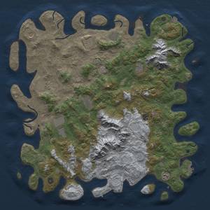 Thumbnail Rust Map: Procedural Map, Size: 5000, Seed: 1598753, 19 Monuments