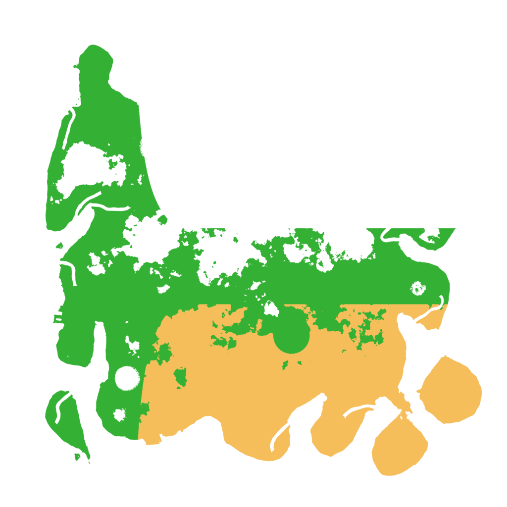 Biome Rust Map: Procedural Map, Size: 3700, Seed: 97876464