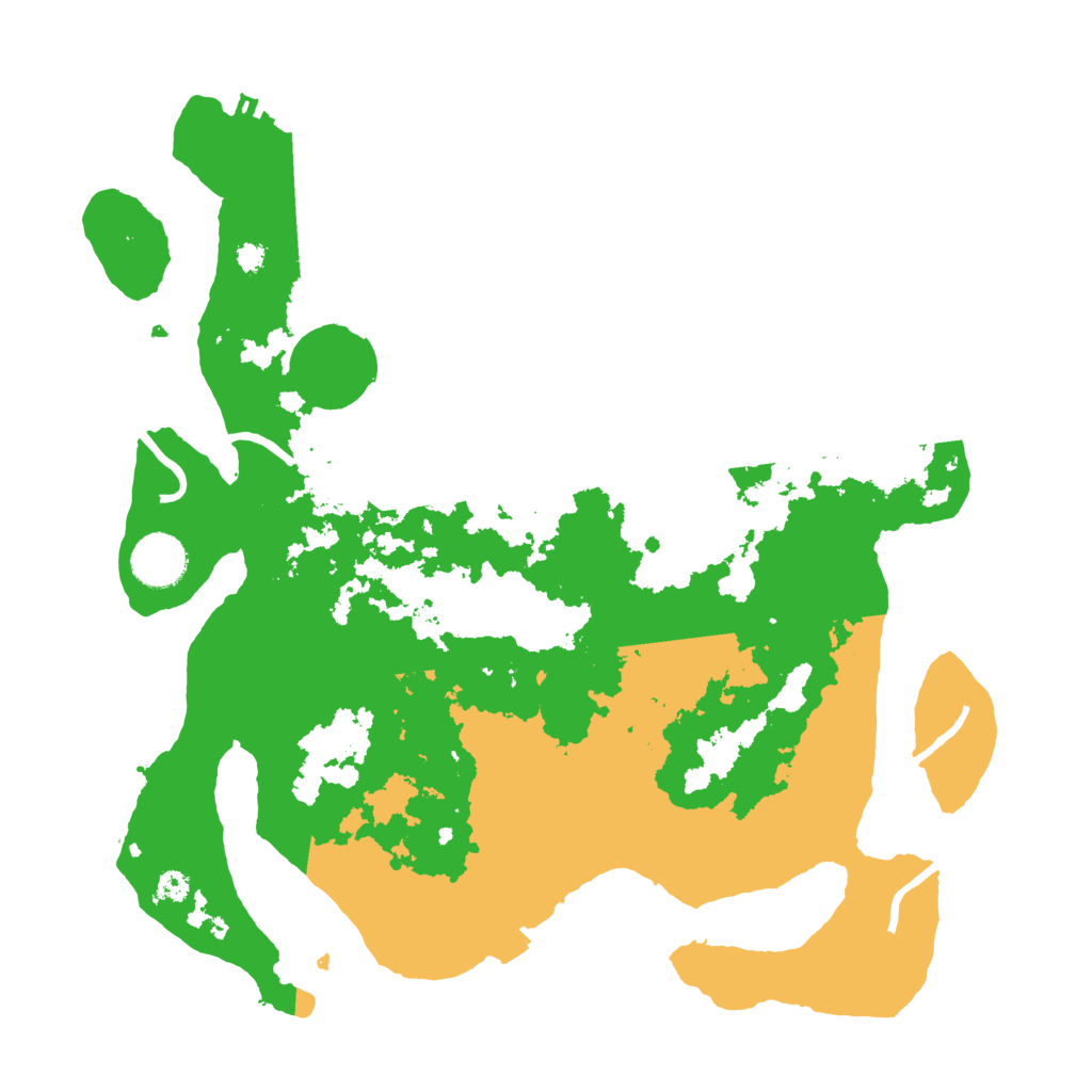 Biome Rust Map: Procedural Map, Size: 3500, Seed: 13117031