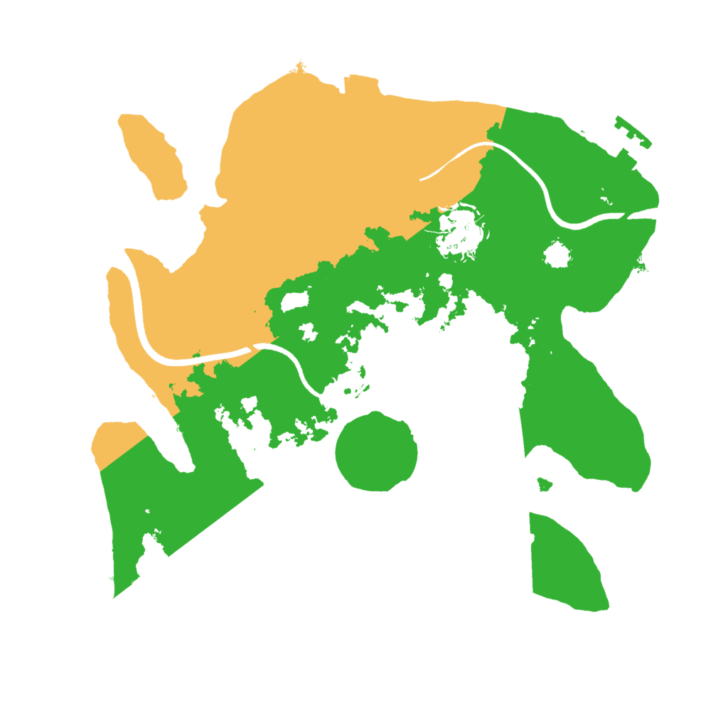 Biome Rust Map: Procedural Map, Size: 2500, Seed: 839231742