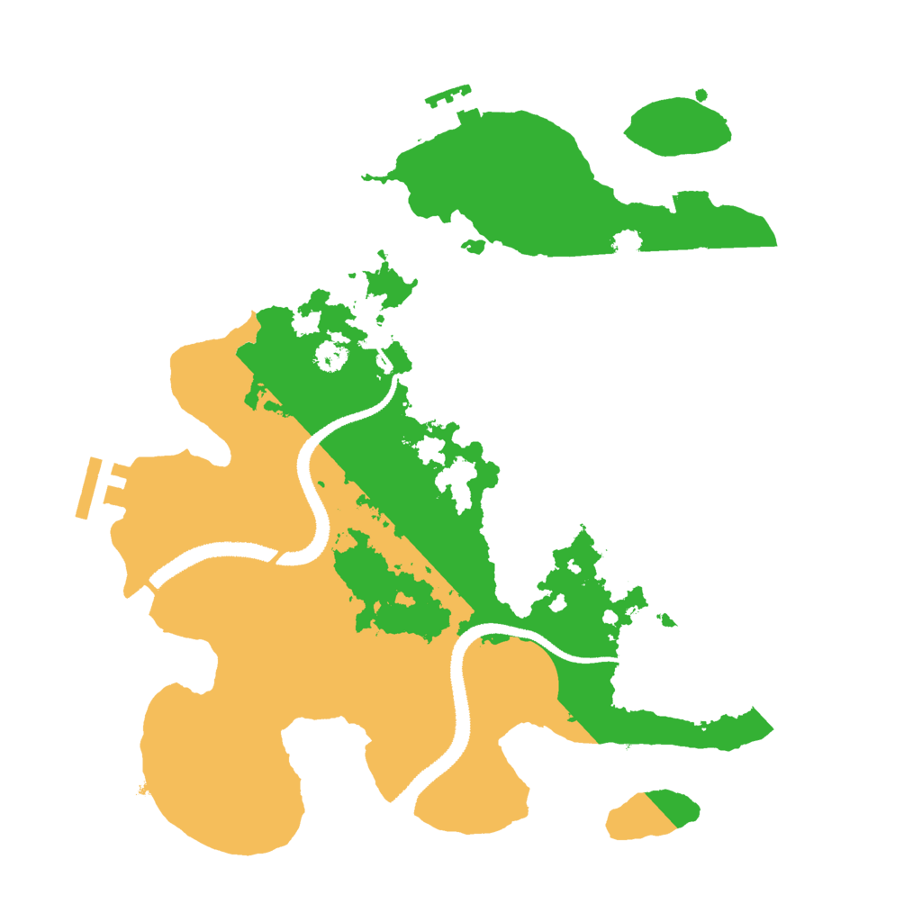 Biome Rust Map: Procedural Map, Size: 3000, Seed: 12951