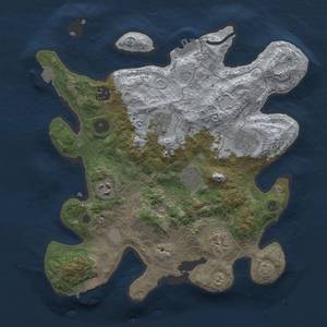 Thumbnail Rust Map: Procedural Map, Size: 3250, Seed: 911389819, 14 Monuments