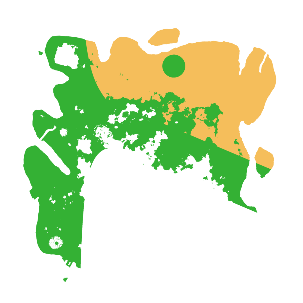 Biome Rust Map: Procedural Map, Size: 3500, Seed: 2028477995