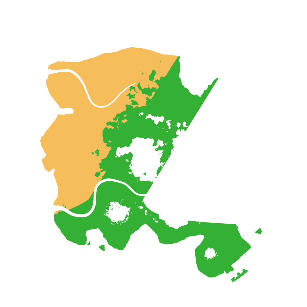 Biome Rust Map: Procedural Map, Size: 2500, Seed: 1961672864