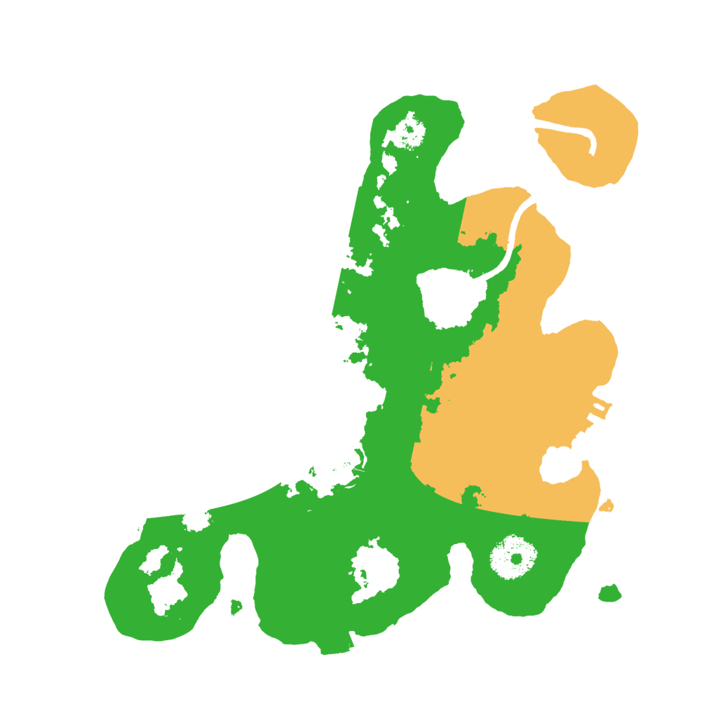 Biome Rust Map: Procedural Map, Size: 2500, Seed: 7543621