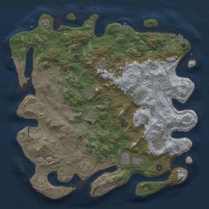 Thumbnail Rust Map: Procedural Map, Size: 4500, Seed: 1429177067, 19 Monuments